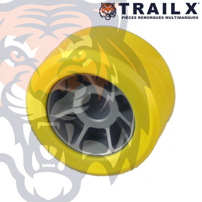 GALET BI-MAT. 100X53 AL21 - JAUNE/GRIS