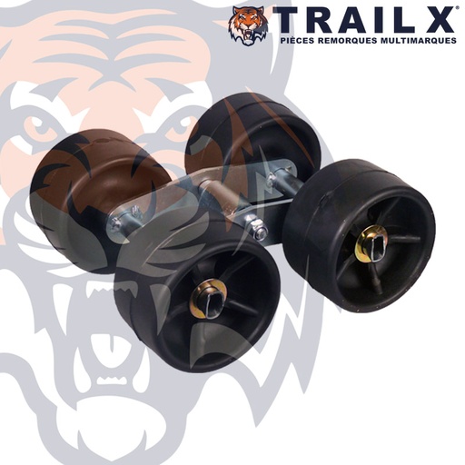 [NA342-NR] ENS 4 GAL. M + BAL. 2M - NOIR BAGUE