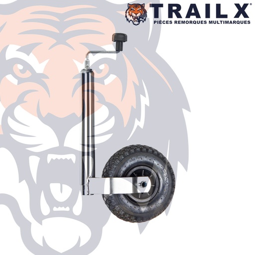 [RJ048P-PP] ROUE JOCKEY D48 PNEU - JTE PLASTIQUE PREMIUM