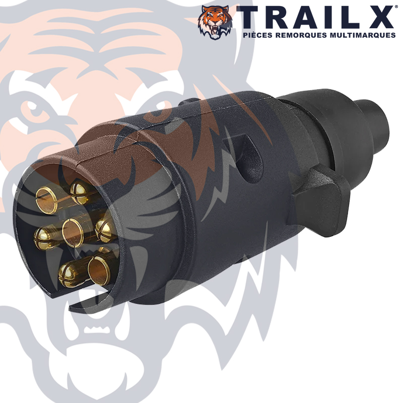 FICHE MALE - 7 BROCHES PLASTIQUE