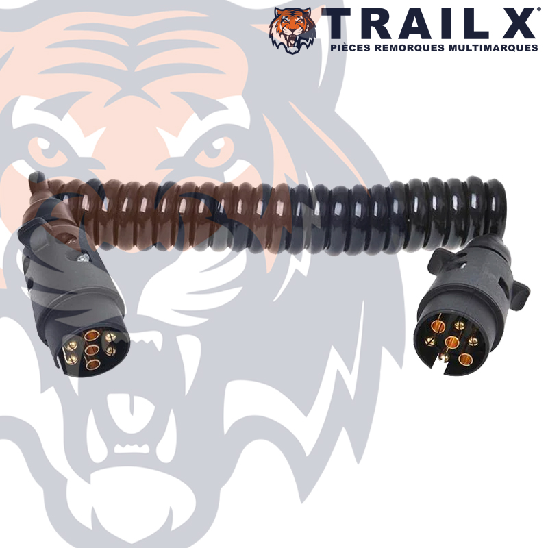 RALLONGE 2X7B MÂLE - PLASTIQUE 7X3M SPIRAL