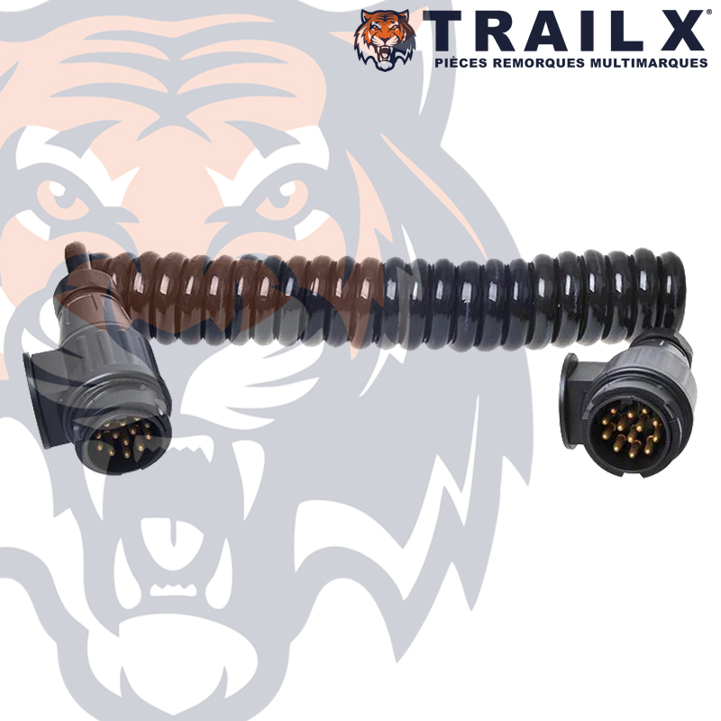 RALLONGE 2X13B MALE - PLASTIQUE 8X3,5M SPIRAL