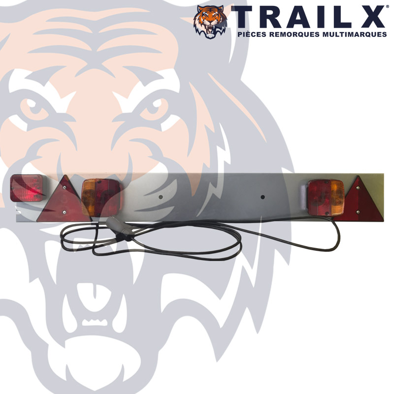 RAMPE DE FEUX 4 FONCT. ANTIBROUILLARD 1M ACIER