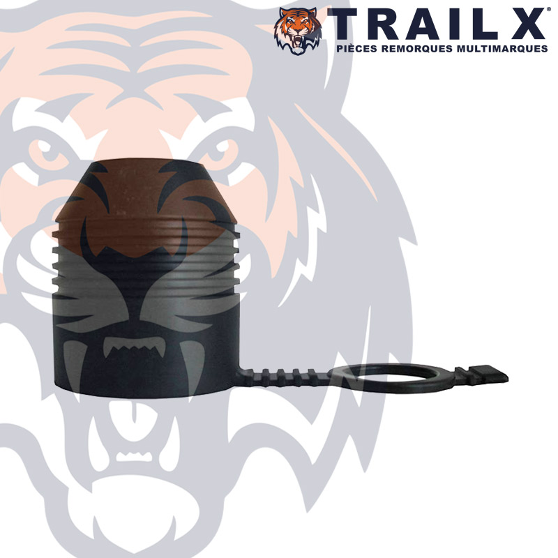 CACHE-BOULE CAOUTCHOUC -  NOIR