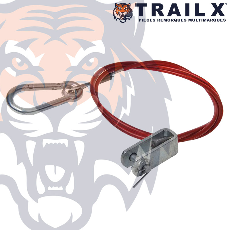 CÂBLE DE RUPTURE CHAPE/MOUSQ - 1000MM ROUGE