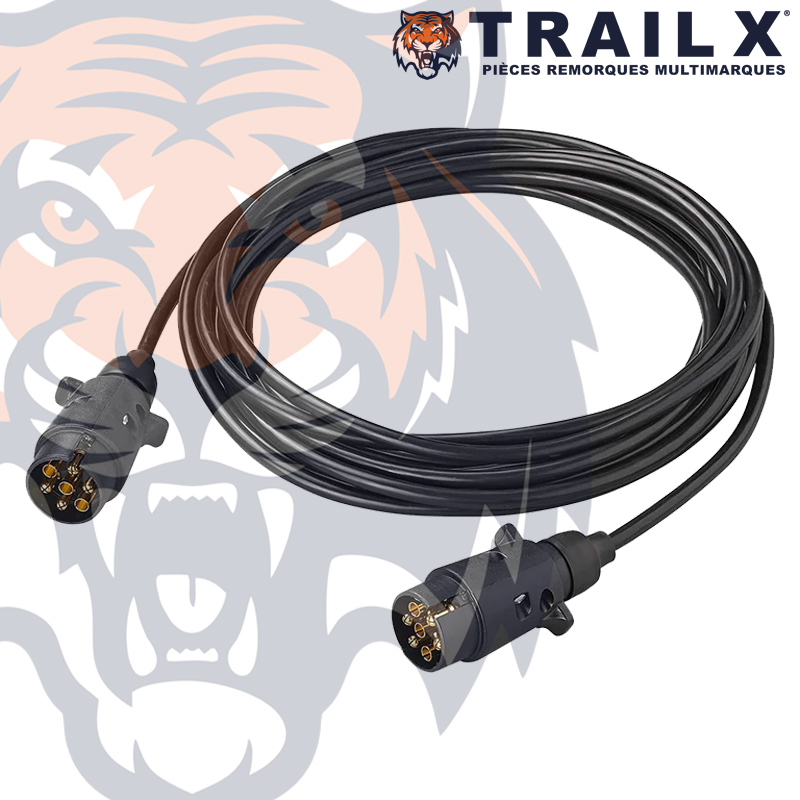 RALLONGE 2X7B MÂLE - PLASTIQUE 7X7M