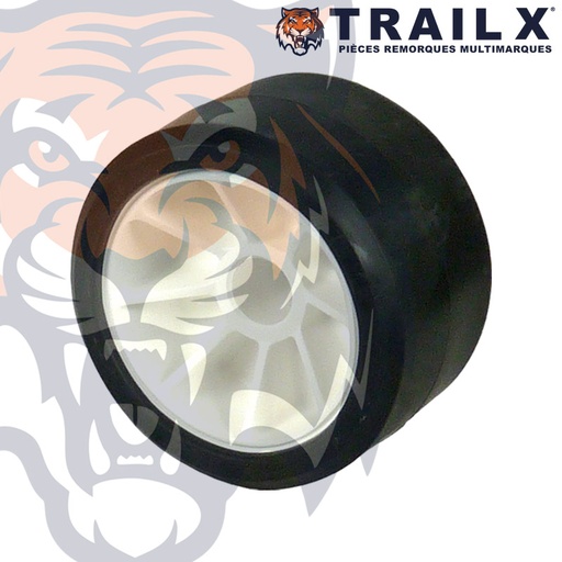 [NA206-NB] GALET BI-MAT. 120X75 AL21 - NOIR/BLANC