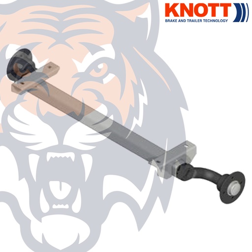 [TR101-1200+450-4T100] ESSIEU KNOTT SF VG7L 750KG - EAB 1200/VOIE 1650 - 4T100